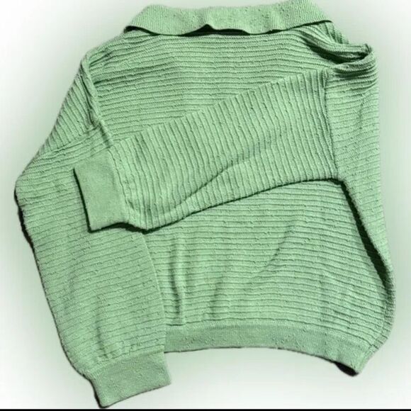NWOT Free People Beach Carter Sweater in Venice Green Size Large - Picture 5 of 7